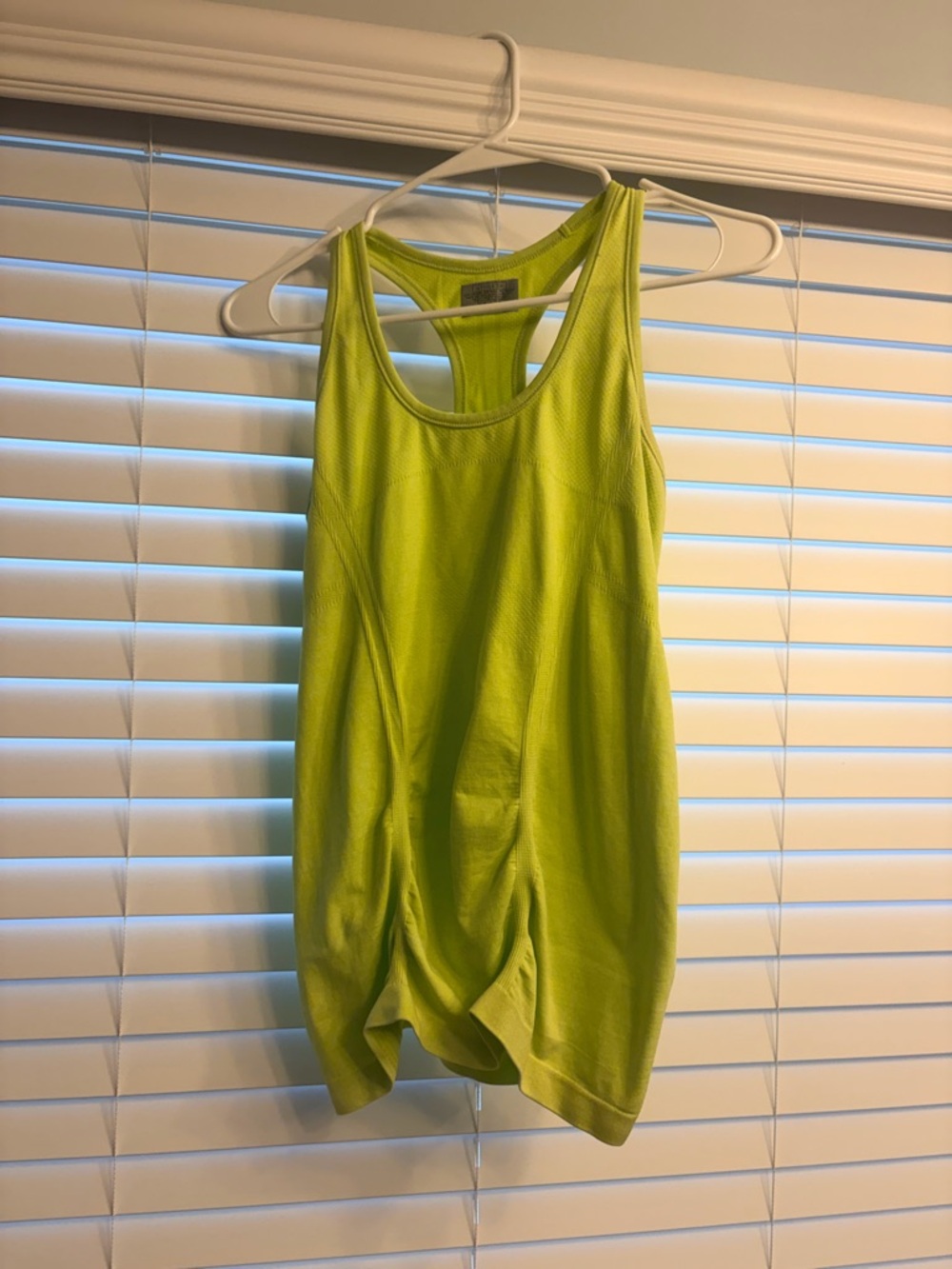 Athleta Athleta Momentum Seamless Tank Neon Lime Racerback